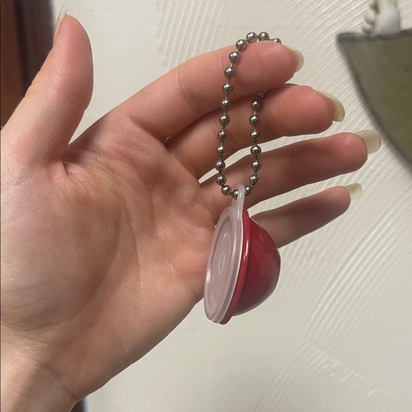 Mini Tupperware Red Keychain - Picture 2 of 7